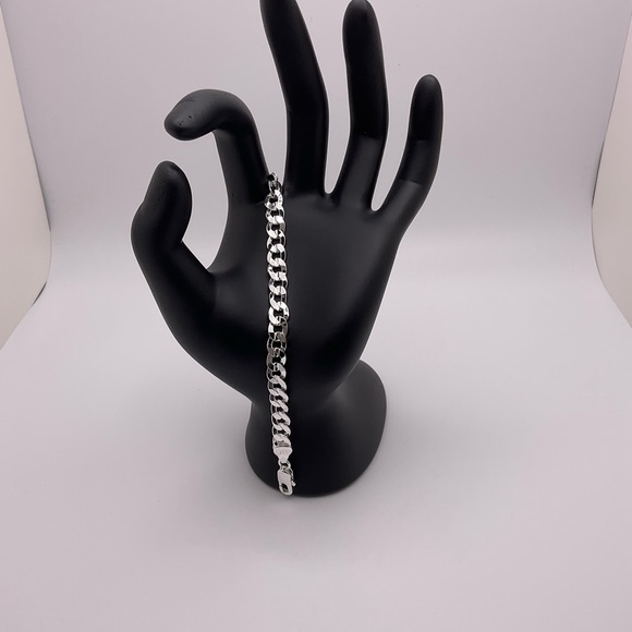 .925 Sterling silver necklace and bracelet set - Picture 3 of 3